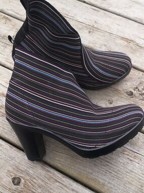 San Miguel multicoloured heeled ankle boots